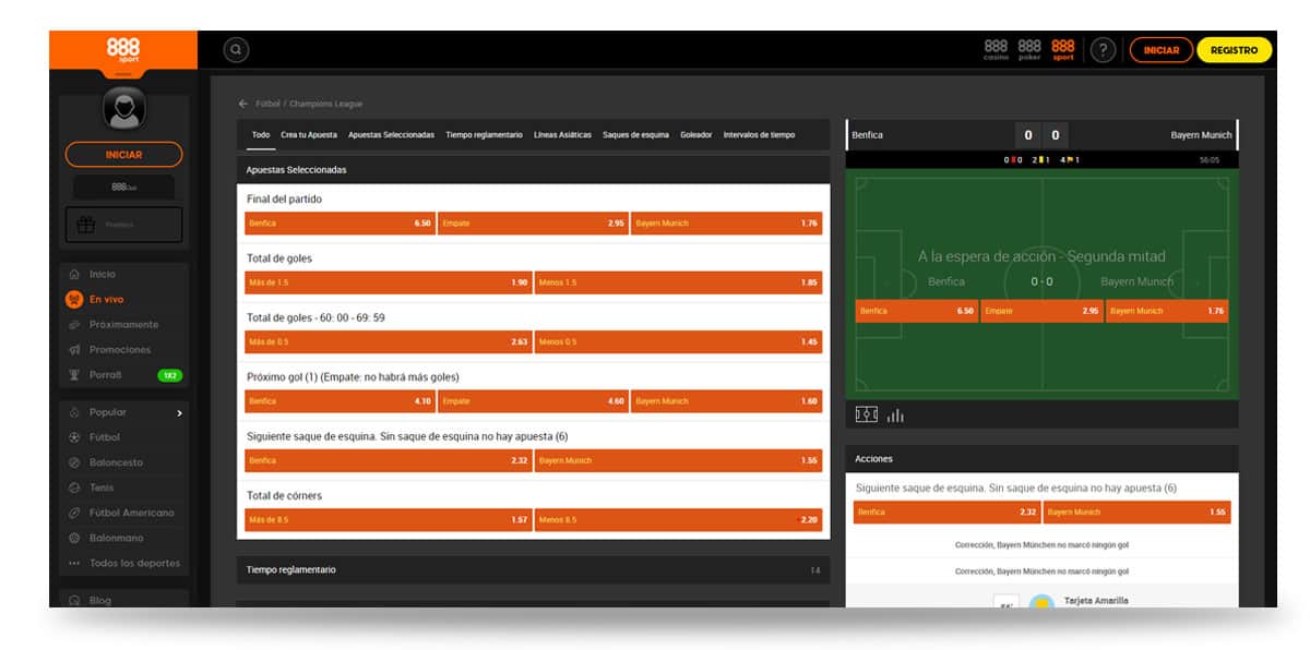 888bet apuesta en vivo