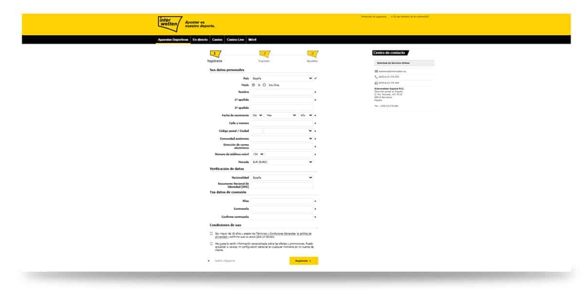 Interwetten registro