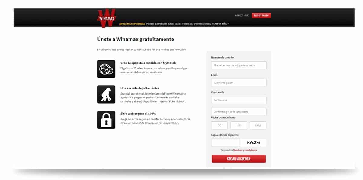 winamax registro