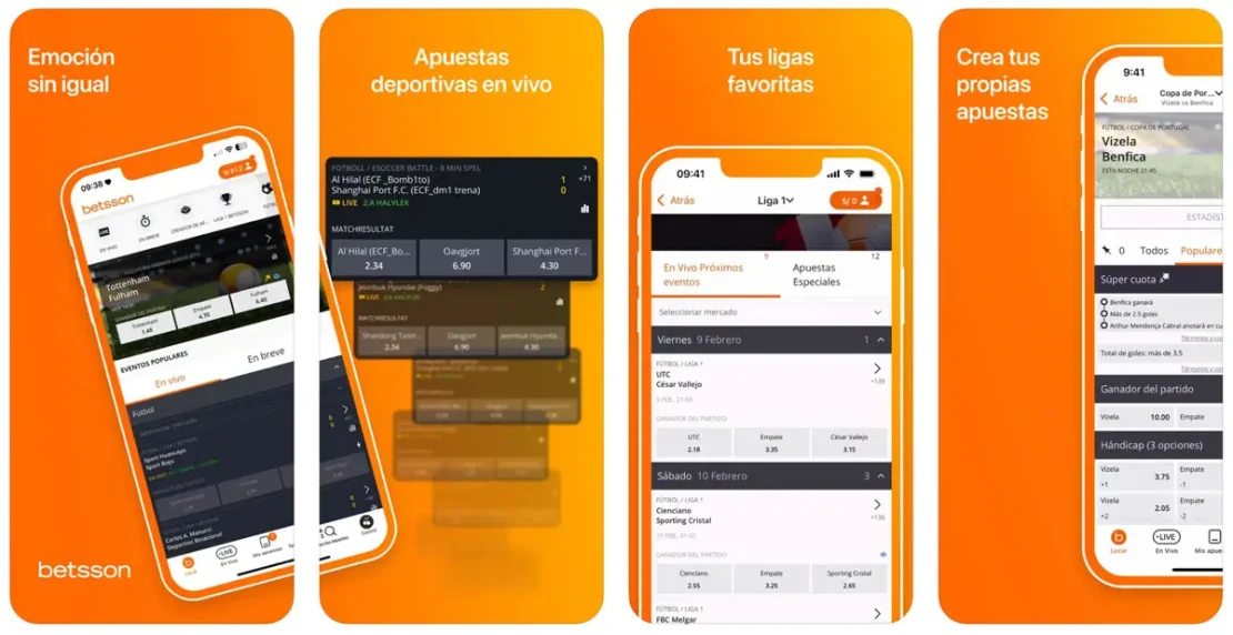 Captura de pantalla: Betsson aplicación en el Apple App Store