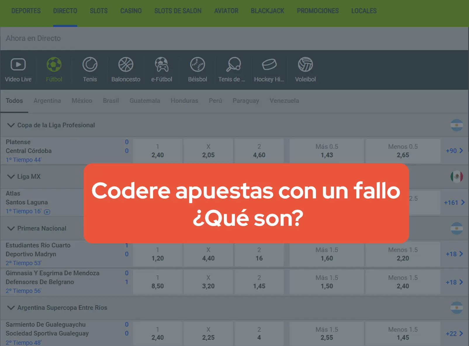 codere apuesta con un fallo