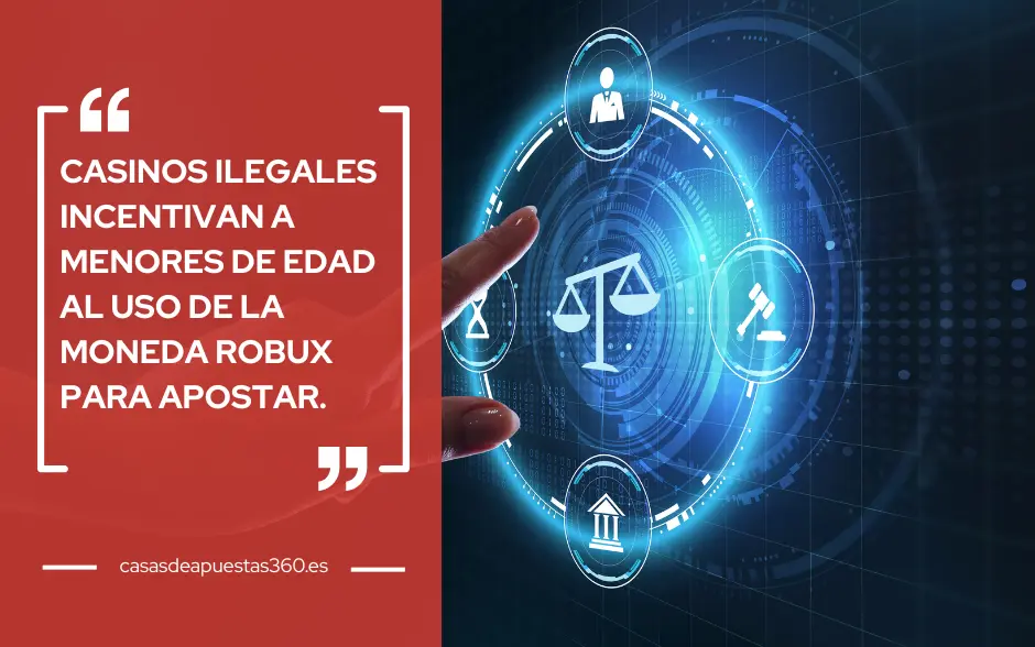 Casinos ilegales incentivan a menores de edad al uso de la moneda Robux para apostar.